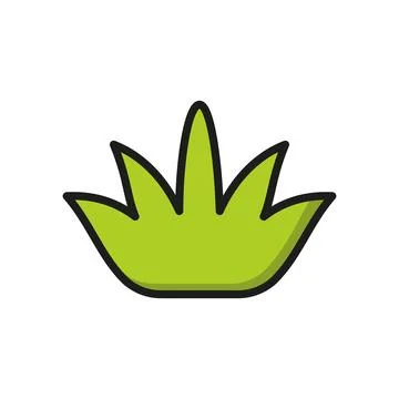 Grass icon vector basic design simple and modern Stock Illustration