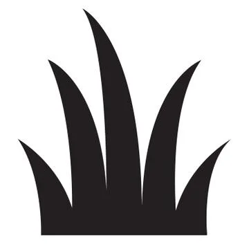 Grass icon on white background. flat style. grass icon for your web site desi Stock Illustration
