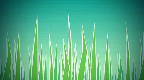 Grass Illustrated Loop paper cutout animation Stock Footage 6294016