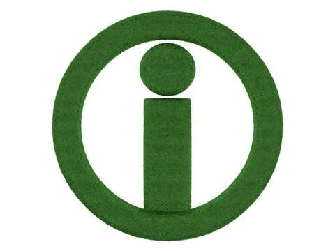 Grass Info Symbol Stock Photos