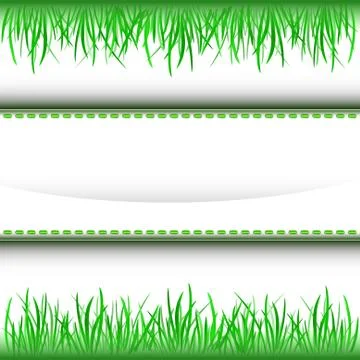 Grass inner green stripe frame vector illustration Stockillustratie