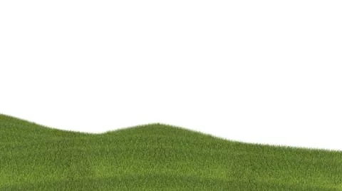 Grass isolated on white background. 3d rendering illustration. Foto stock
