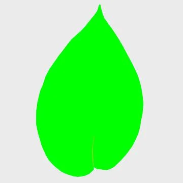 Grass jelly leaf vector Stock Illustration