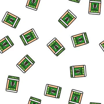 Grass juice barley vector seamless pattern Illustrazione stock