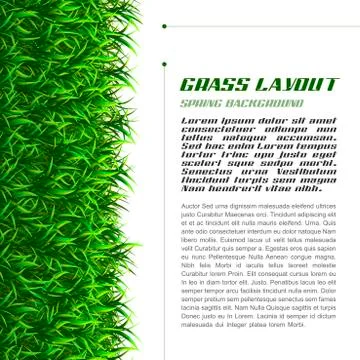 Grass Layout Stock Illustration