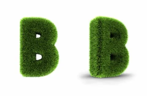 Grass letter b Stock-Illustration