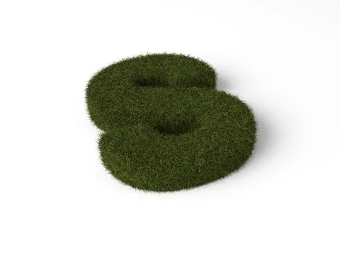 Grass letter S Stock Illustration