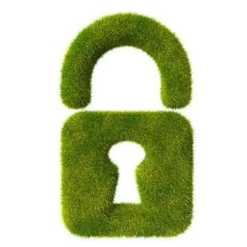 Grass locked lock Stock Illustration