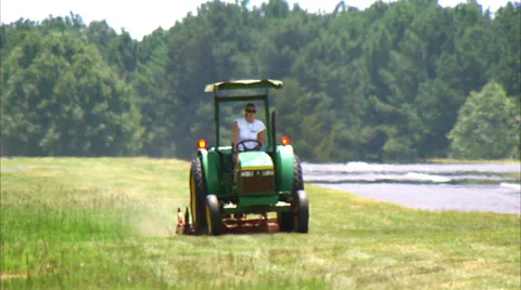 Grass Mowing Video stock 35399573