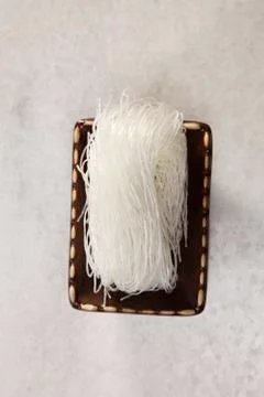 Grass noodles or bean thread noodles 스톡 사진