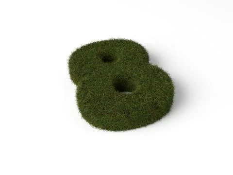Grass number eight Stock Illustration