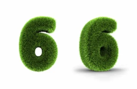 Grass number six Stock Illustration