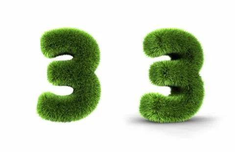 Grass number three 库存插图