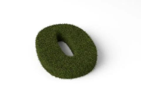 Grass number zero Stock Illustration