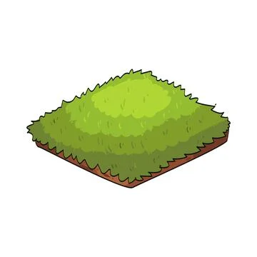Grass patch illustration Stock Illustration