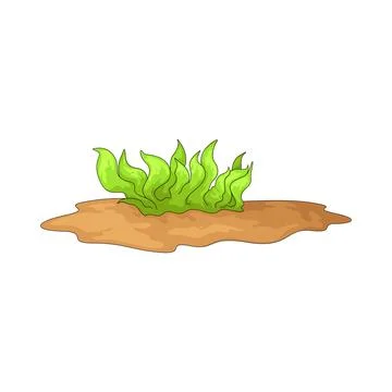 Grass patch illustration 스톡 일러스트
