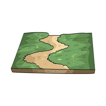 Grass path illustration 스톡 일러스트