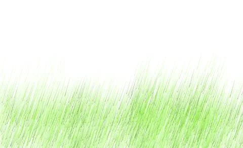 Grass pattern green on white background - abstract grass hand drawn watercolo Foto stock