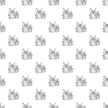 Grass pattern vector seamless Illustrazione stock
