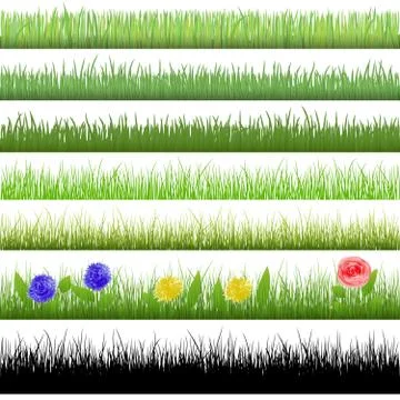 Grass patterns Stock Illustration