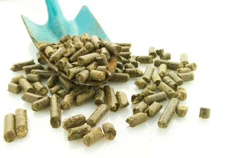 Grass pellets Stock Photos