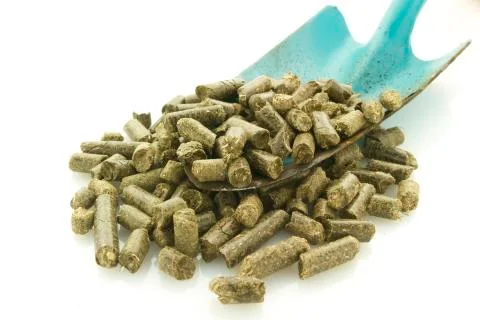 Grass pellets Foto stock