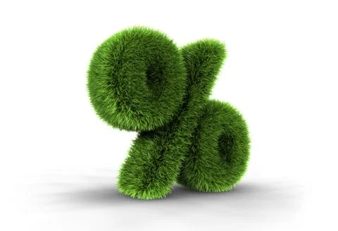 Grass percent Stock Illustration