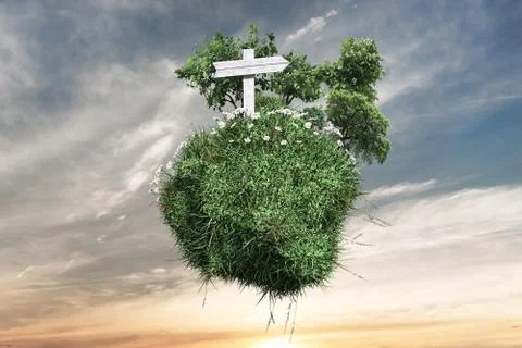 Grass planet Stock Illustration