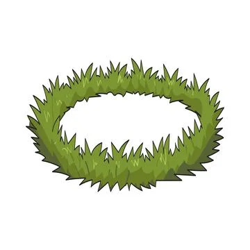 Grass ring illustration Stock Illustration
