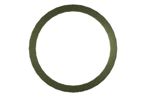 Grass ring isolated on white Stock Illustration