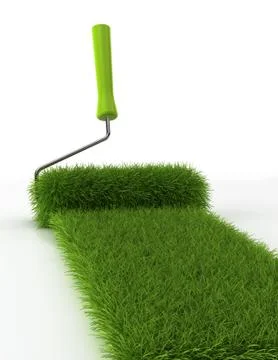 Grass roller Illustrazione stock