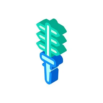Grass scissors isometric icon vector color illustration Illustrazione stock