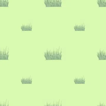 Grass seamless pattern. Background of lawn. Stock Illustration