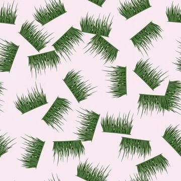 Grass seamless pattern. Background of lawn. Stock Illustration