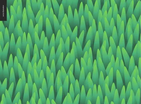 Grass seamless vector pattern Stock Illustration