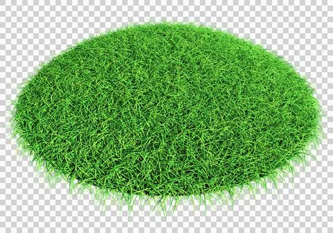 Grass shape - design element isolated - 3d rendering Stock-Illustration