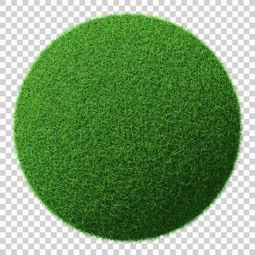 Grass shape - design element isolated - 3d rendering Illustrazione stock