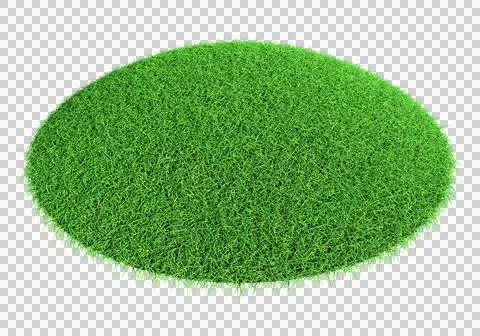 Grass shape - design element isolated - 3d rendering Stock Illustration