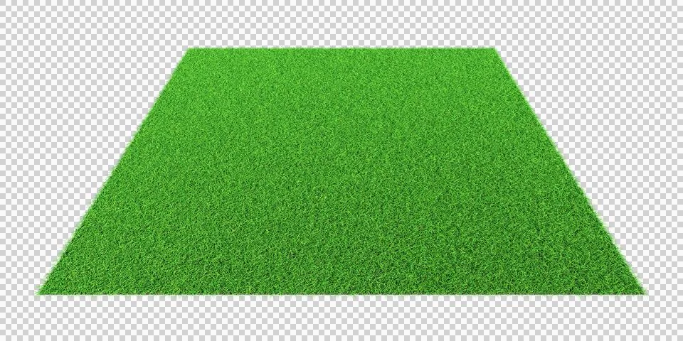 Grass shape - design element isolated - 3d rendering Stock Illustration