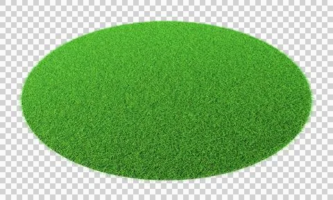 Grass shape - design element isolated - 3d rendering Stock Illustration