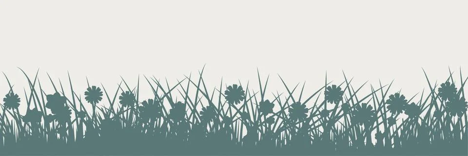 Grass silhouette Stock Illustration