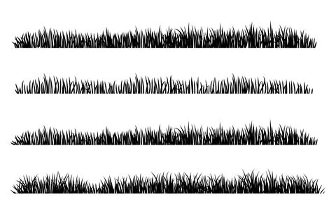 Grass Silhouette 스톡 일러스트