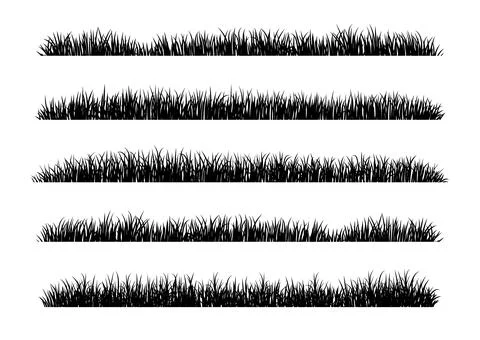 Grass Silhouette Stock Illustration