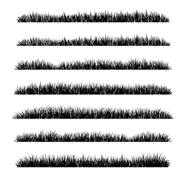 Grass Silhouette 스톡 일러스트