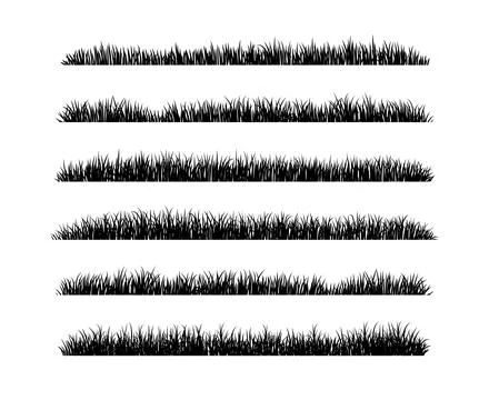 Grass Silhouette 스톡 일러스트