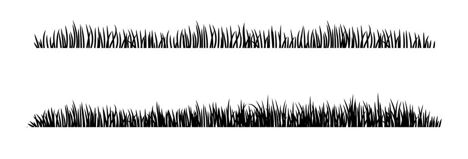 Grass Silhouette Stock Illustration