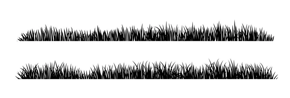 Grass Silhouette Stock Illustration