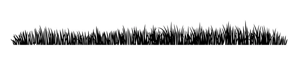 Grass Silhouette Stock Illustration