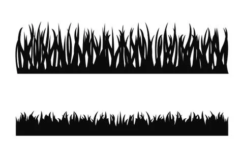 Grass silhouette vector Illustrazione stock