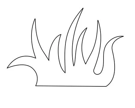 Grass, a simple stylized image of a plant - a vector linear picture for coloring Stock Illustration